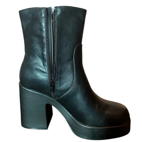 Wild Pair Womens Stellaa Comfort Insole Mid-Calf Boot | Size 11 | Black