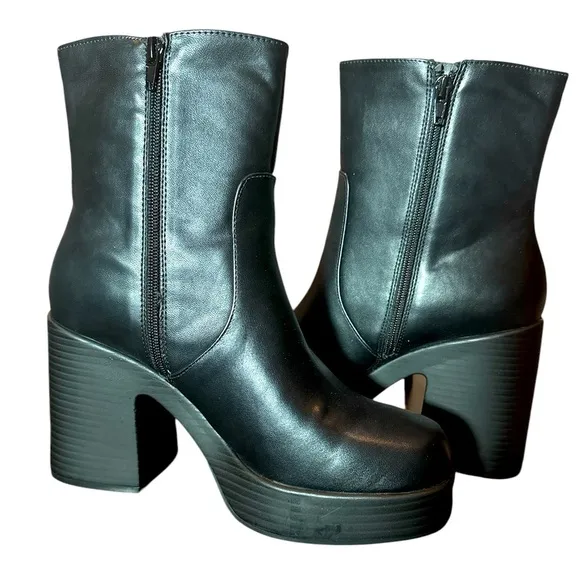 Wild Pair Womens Stellaa Comfort Insole Mid-Calf Boot | Size 11 | Black