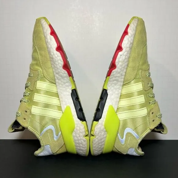 Womens ADIDAS Nite Jogger Semi Frozen Yellow Athletic Shoes / Size 5.5