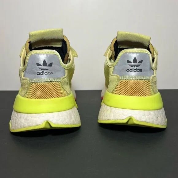Womens ADIDAS Nite Jogger Semi Frozen Yellow Athletic Shoes / Size 5.5