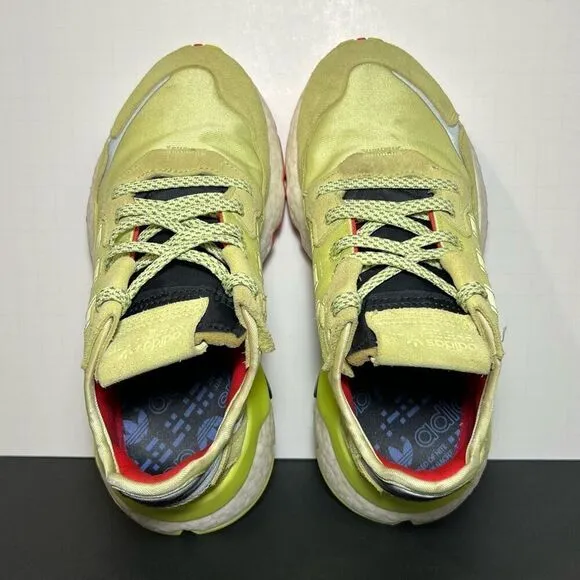 Womens ADIDAS Nite Jogger Semi Frozen Yellow Athletic Shoes / Size 5.5