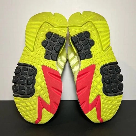 Womens ADIDAS Nite Jogger Semi Frozen Yellow Athletic Shoes / Size 5.5