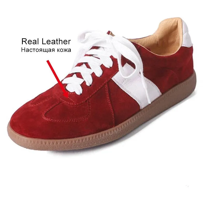 Women's Casual Shoes - Leather Flats - Tennis Athletic Sneakers - CS8301