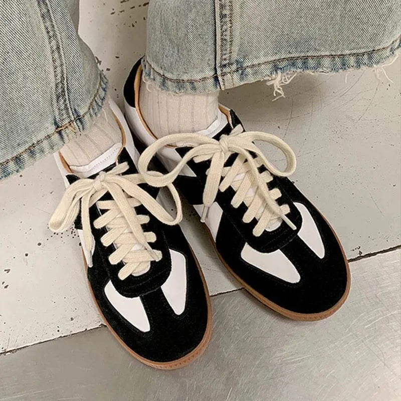 Women's Casual Shoes - Leather Flats - Tennis Athletic Sneakers - CS8301