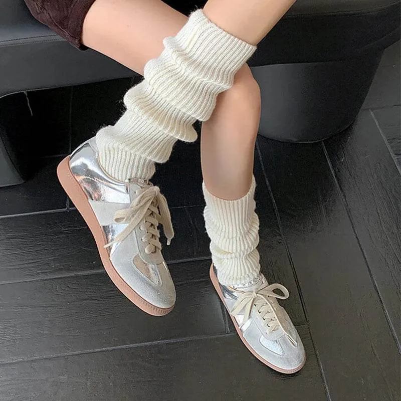 Women's Casual Shoes - Leather Flats - Tennis Athletic Sneakers - CS8301