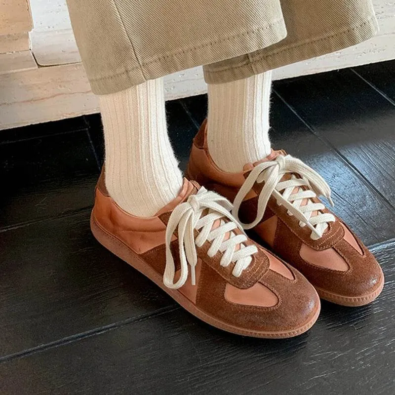 Women's Casual Shoes - Leather Flats - Tennis Athletic Sneakers - CS8301