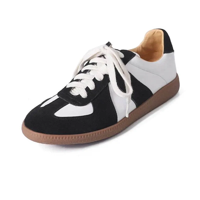 Women's Casual Shoes - Leather Flats - Tennis Athletic Sneakers - CS8301