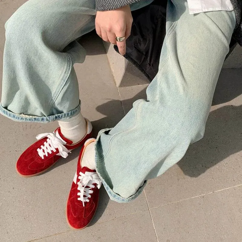 Women's Casual Shoes - Leather Flats - Tennis Athletic Sneakers - CS8301