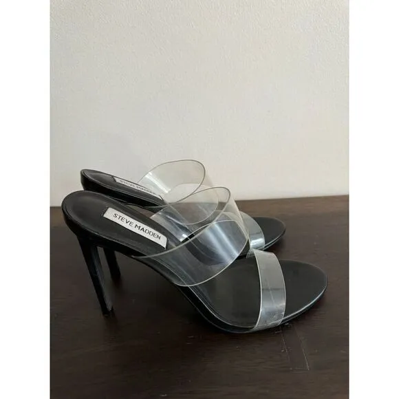 Women’s Heels Steve Madden Clarabeth Heeled Sandals 9.5 Heels Shoes Black