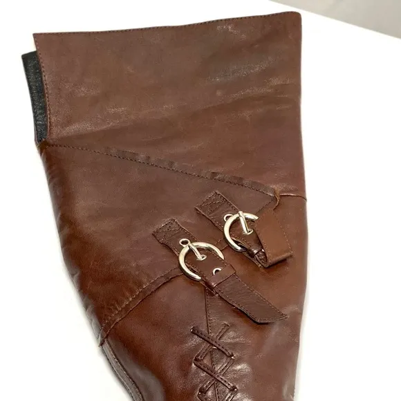 Women's  Leather Knee High Riding Boots Italy