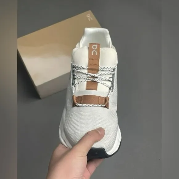 👟🥿Womens On Cloudnova White Pearl Running Shoes👟🥿