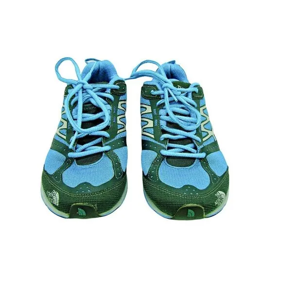 Womens The North Face Cradle Running Shoes TB1C 566292 Blue and Gray Size 7.5