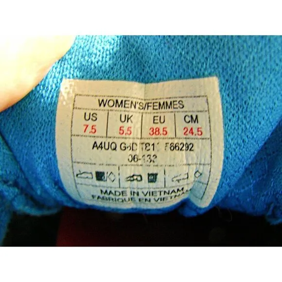 Womens The North Face Cradle Running Shoes TB1C 566292 Blue and Gray Size 7.5