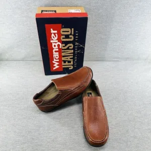 WRANGLER JEANS Co 50003 - Keagen Slip-On Men's Shoes Size 12 Brown New
