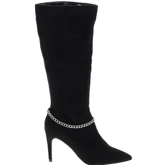 XOXO Elegant Black Women's Knee High Boots