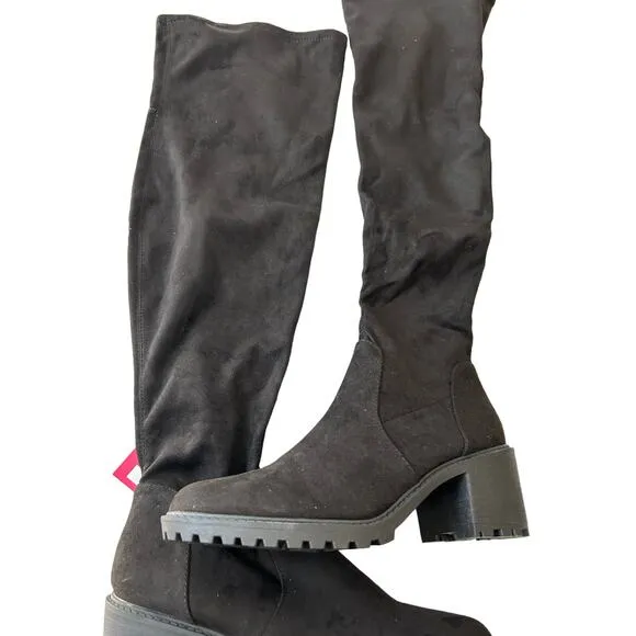 XOXO Women's Ranielle Fashion Boot – Stylish Knee High with Lug Sole