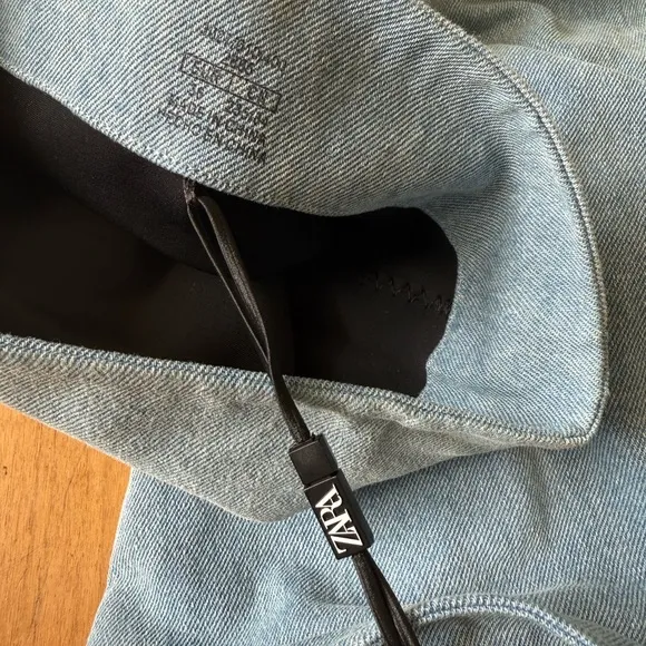 Zara denim over knee boots . Brand new.