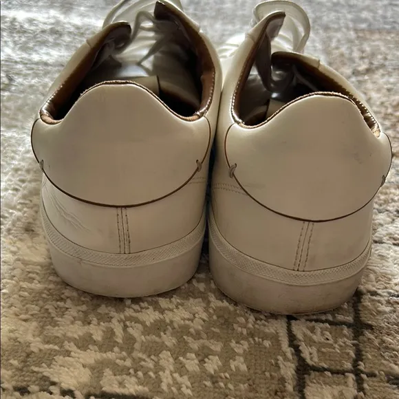 Zara Men's White Leather Sneakers