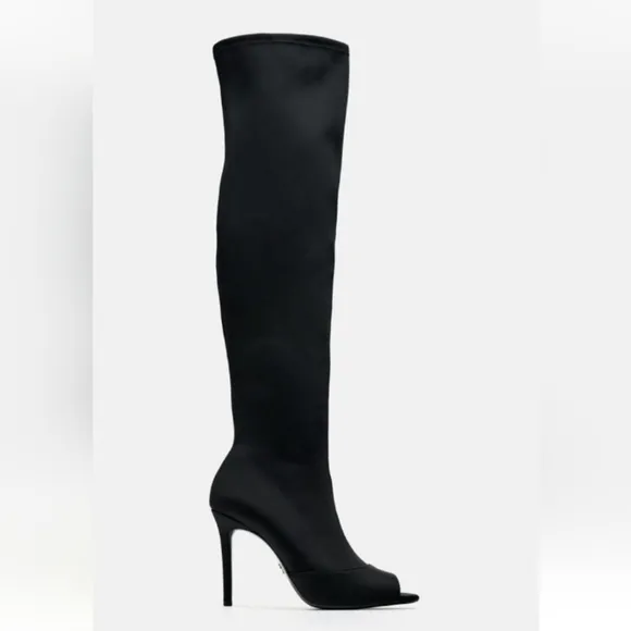 Zara Over The Knee Heeled Boots