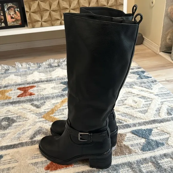 Zodiac Georgia Womens Faux Leather Riding Knee-High Boots