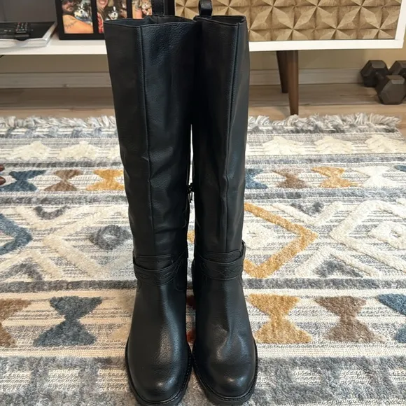 Zodiac Georgia Womens Faux Leather Riding Knee-High Boots