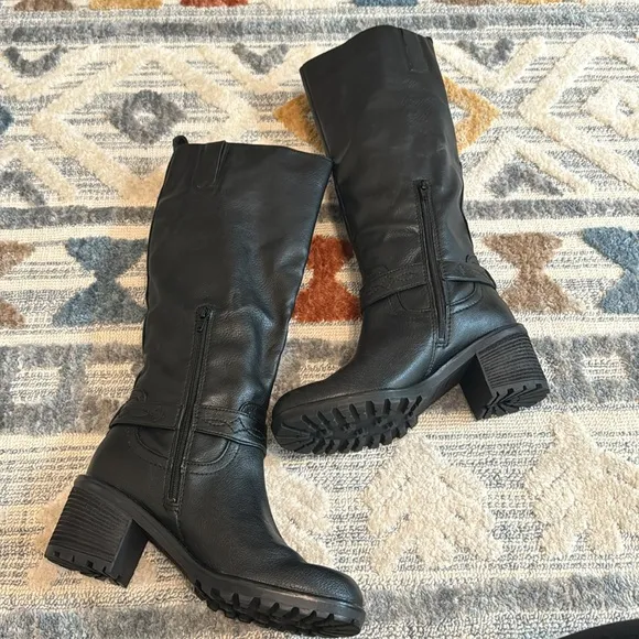 Zodiac Georgia Womens Faux Leather Riding Knee-High Boots
